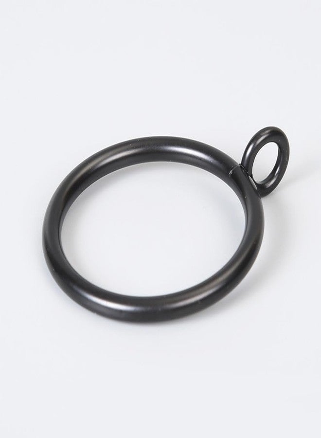 Quweiz 30 PCS Black Curtain Rings with Eyelets, 1.5 Inch Metal Eyelet Drapery Ring for Curtain Drapery Clips Hooks and Curtain Rods - Image 4